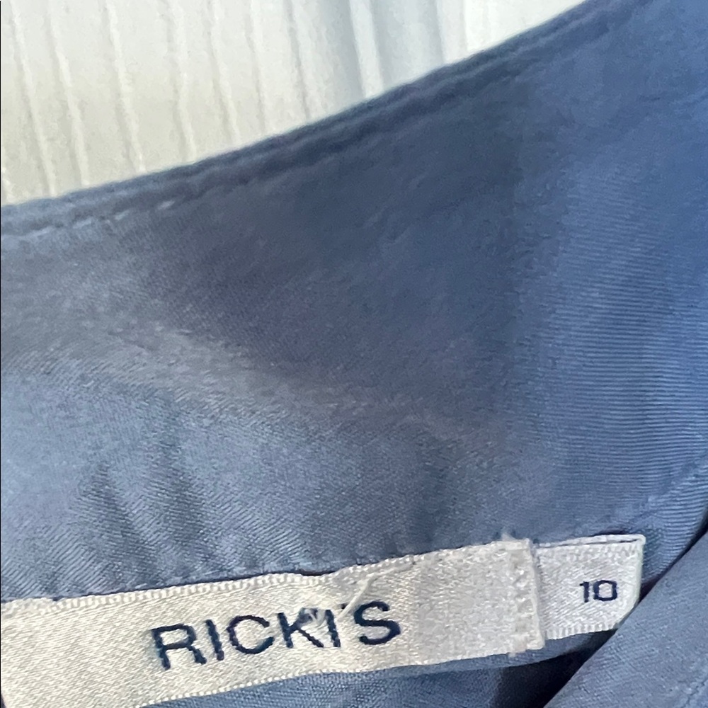 NWT- Ricki's Blue and White A-Line Skirt - Picture 2 of 5